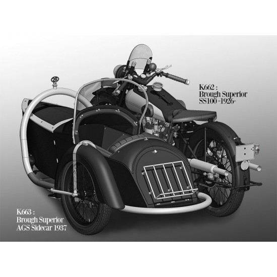 1/9 Fulldetail Kit: Brough Superior SS100 1926 1/9 Fulldetail Kit: Brough Superior SS100 1926