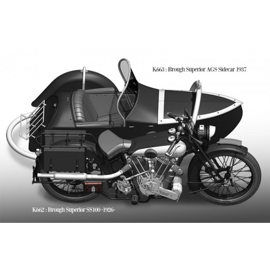1/9 Fulldetail Kit: Brough Superior SS100 1926 1/9 Fulldetail Kit: Brough Superior SS100 1926
