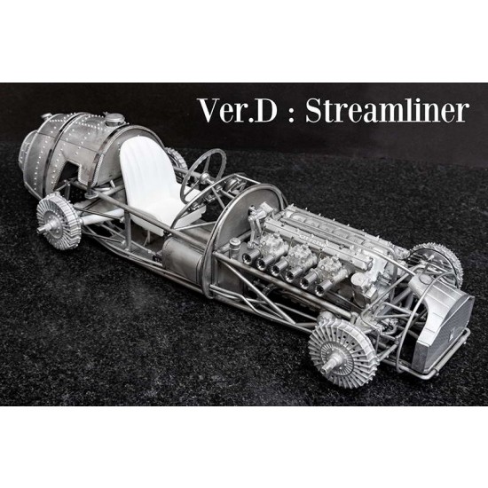 1/12 Full Detail Kit: Maserati 250F Ver.D Streamliner 1955 Rd.7 Italian GP #36 J.Behra