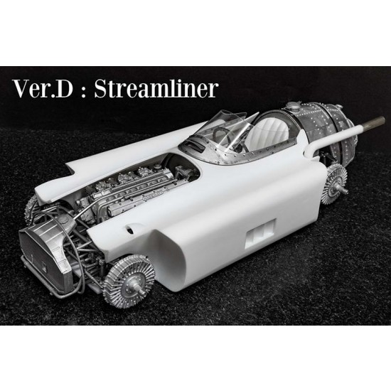 1/12 Full Detail Kit: Maserati 250F Ver.D Streamliner 1955 Rd.7 Italian GP #36 J.Behra