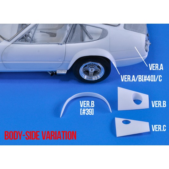 1/12 Full Detail Kit: Ferrari 365 GTB/4 Racing Ver.B 1973 LM 24h #39 #40 1/12 Full Detail Kit: Ferrari 365 GTB/4 Racing Ver.B 1973 LM 24h #39 #40
