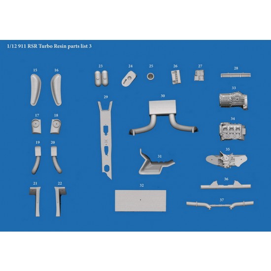 1/12 Multi-Material Kit: Porsche 911 Carrera RSR Turbo Ver.B 1974 LM 24hours No.21 1/12 Multi-Material Kit: Porsche 911 Carrera RSR Turbo Ver.B 1974 LM 24hours No.21