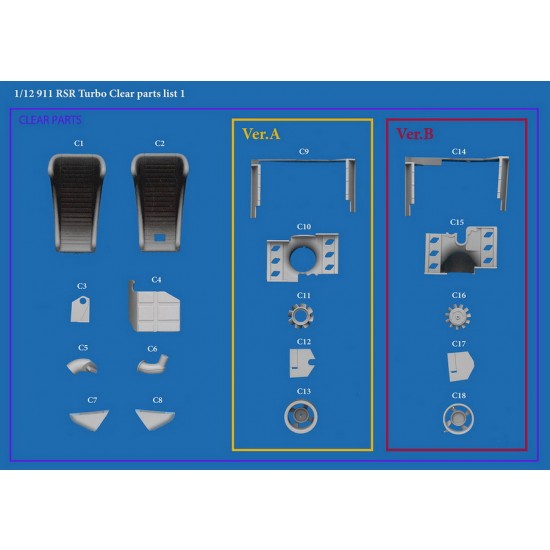 1/12 Multi-Material Kit: Porsche 911 Carrera RSR Turbo Ver.B 1974 LM 24hours No.21 1/12 Multi-Material Kit: Porsche 911 Carrera RSR Turbo Ver.B 1974 LM 24hours No.21