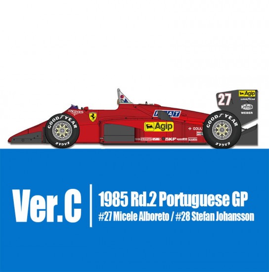 1/43 Ferrari 156/85 Ver.C 1985 Rd.2 Portuguese GP #27 M.Alboreto / #28 S.Johansson
