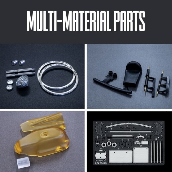 1/9 Fulldetail Kit: Ducati 750 Super Sport 1974 1/9 Fulldetail Kit: Ducati 750 Super Sport 1974