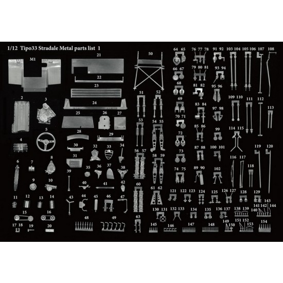 1/12 Full Detail Kit: Alfa Romeo Tipo33 Stradale