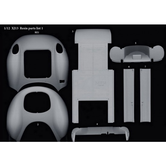 1/12 Full Detail Kit: Jaguar XJ13 Racing Car 1/12 Full Detail Kit: Jaguar XJ13 Racing Car