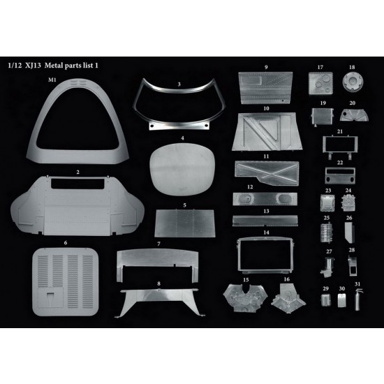 1/12 Full Detail Kit: Jaguar XJ13 Racing Car 1/12 Full Detail Kit: Jaguar XJ13 Racing Car