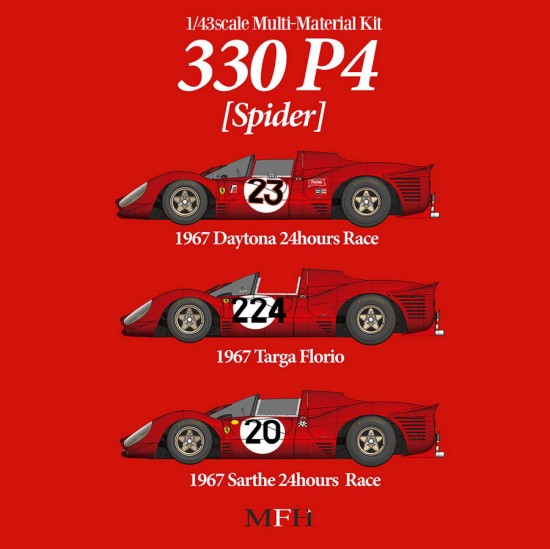 1/43 Ferrari 330 P4 [Spider] Ver.B 1967 Targa Florio #224 N.Vaccarella/L.Scarfiotti