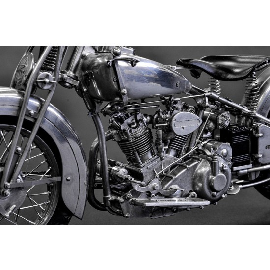 1/9 Crocker Hemi-Head 1936 Small Tank Motorcycle Full Detail Kit
