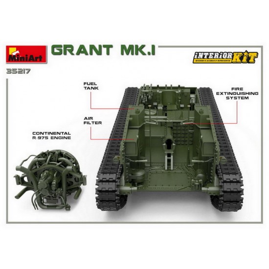 1/35 WWII British M3 Grant Mk.I [Interior Kit]