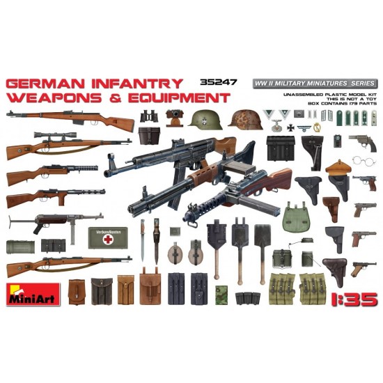 1/35 WWII German Infantry Weapons & Equipment