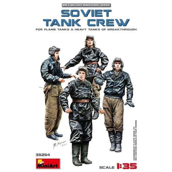 1/35 Soviet Tank Crew (4 figures) for Flame Tanks & Heavy Tanks of Breakthrough