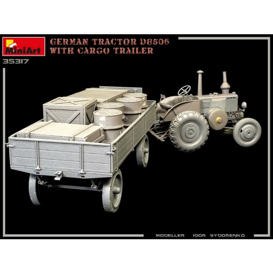 1/35 German Tractor D8506 with Cargo Trailer