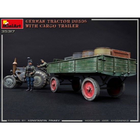 1/35 German Tractor D8506 with Cargo Trailer