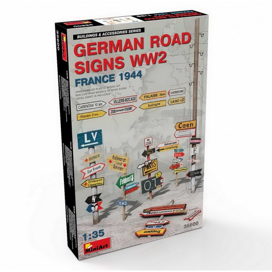 1/35 WWII German Road Signs (France 1944)