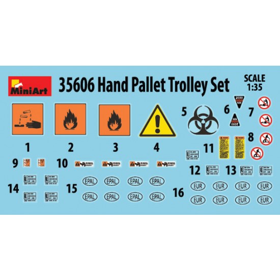 1/35 Hand Pallet Truck Set
