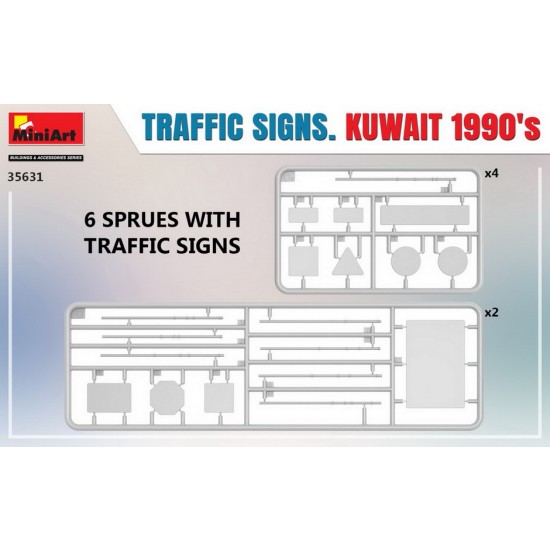 1/35 Traffic Signs, Kuwait 1990s 1/35 Traffic Signs, Kuwait 1990s