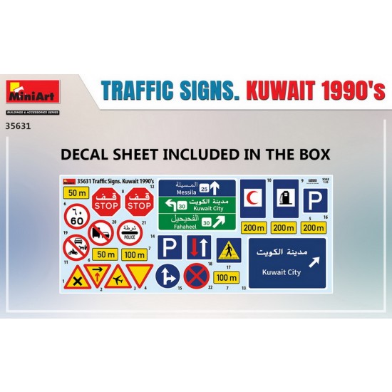 1/35 Traffic Signs, Kuwait 1990s 1/35 Traffic Signs, Kuwait 1990s