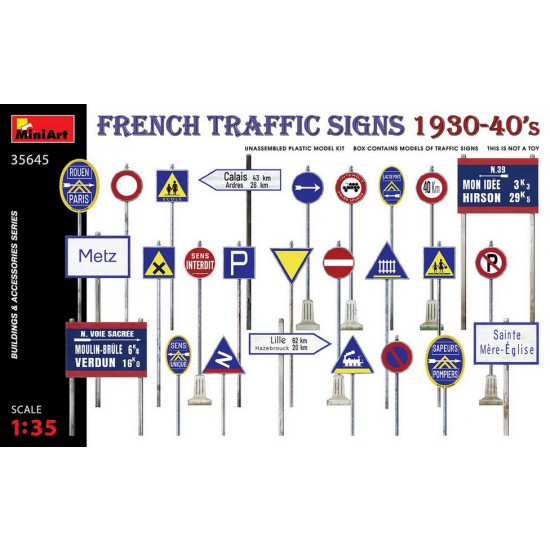 1/35 French Traffic Signs 1930-40s