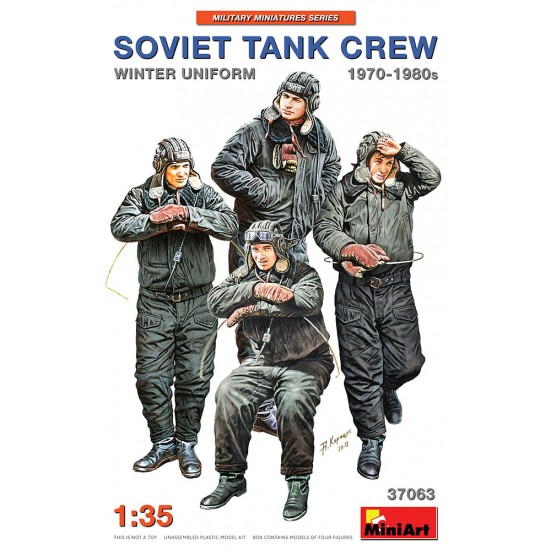 1/35 Soviet Tank Crew 1970-1980s in Winter Uniform (4 Figures)