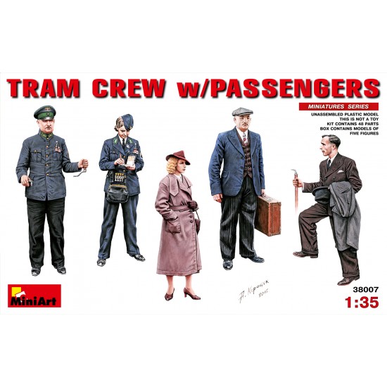 1/35 Tram Crew with Passengers (5 Figures)