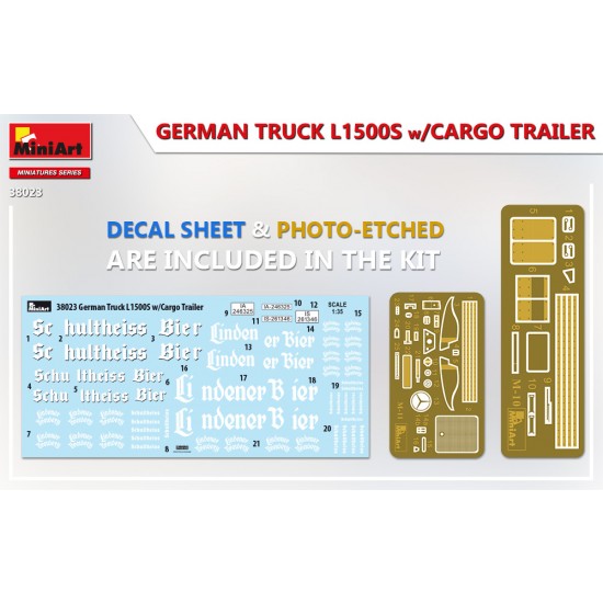 1/35 German Truck L1500S w/Cargo Trailer
