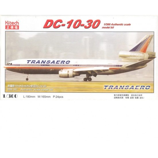 1/300 Transaero Airline McDonnell Douglas DC-10-30 1/300 Transaero Airline McDonnell Douglas DC-10-30