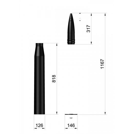 1/1 8.8cm Sprgr 43 (HE) kwk43 L71