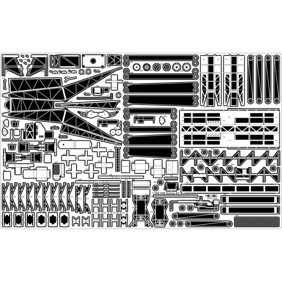 1/200 HMS Rodney Battleship Super Detail Set for Trumpeter #03709 1/200 HMS Rodney Battleship Super Detail Set for Trumpeter #03709