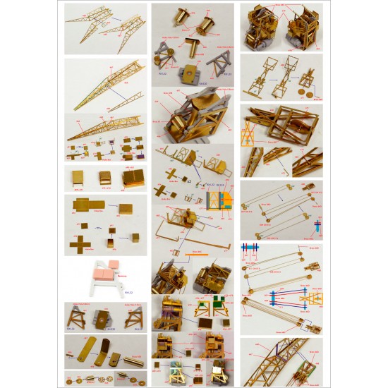 1/200 HMS Rodney Battleship Super Detail Set for Trumpeter #03709 1/200 HMS Rodney Battleship Super Detail Set for Trumpeter #03709