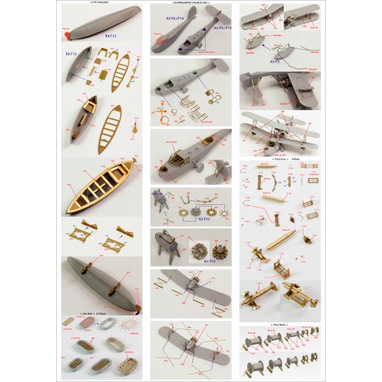 1/200 HMS Rodney Battleship Super Detail Set for Trumpeter #03709 1/200 HMS Rodney Battleship Super Detail Set for Trumpeter #03709
