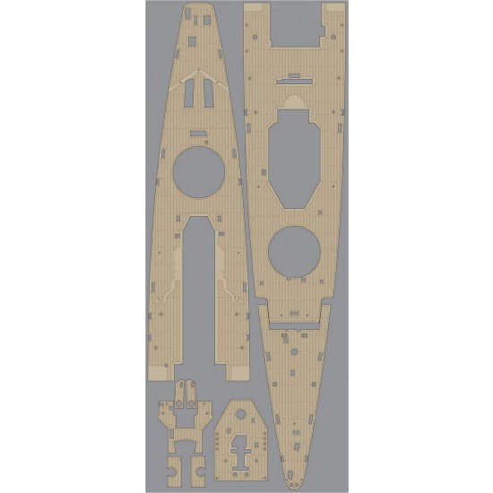 1/350 DKM Admiral Graf Spee Wooden Deck Set Type T for Trumpeter kit