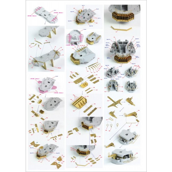 1/350 IJN Kongo 1944 Super Detail set with Wooden Deck for Fujimi kit 1/350 IJN Kongo 1944 Super Detail set with Wooden Deck for Fujimi kit