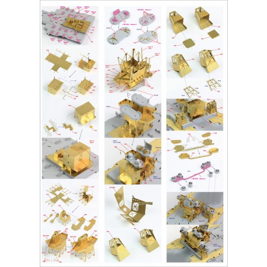 1/350 IJN Kongo 1944 Super Detail set with Wooden Deck for Fujimi kit 1/350 IJN Kongo 1944 Super Detail set with Wooden Deck for Fujimi kit