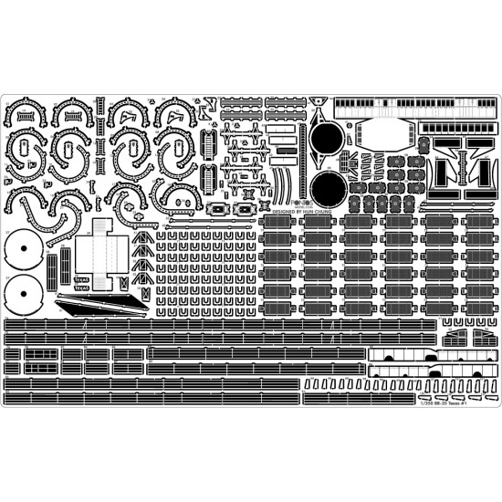 1/350 USS BB-35 Texas 1945 Super Detail Set (20B Deck Blue Deck) for Trumpeter #05340 1/350 USS BB-35 Texas 1945 Super Detail Set (20B Deck Blue Deck) for Trumpeter #05340