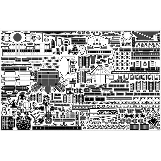 1/350 USS BB-35 Texas 1945 Super Detail Set (20B Deck Blue Deck) for Trumpeter #05340 1/350 USS BB-35 Texas 1945 Super Detail Set (20B Deck Blue Deck) for Trumpeter #05340
