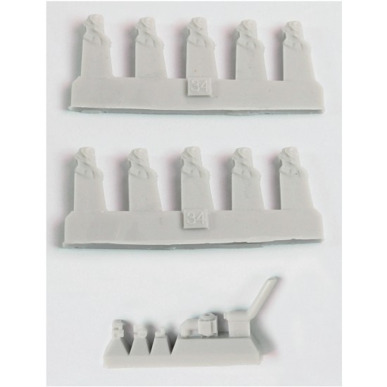 1/350 USS BB-35 Texas 1945 Super Detail Set (20B Deck Blue Deck) for Trumpeter #05340 1/350 USS BB-35 Texas 1945 Super Detail Set (20B Deck Blue Deck) for Trumpeter #05340