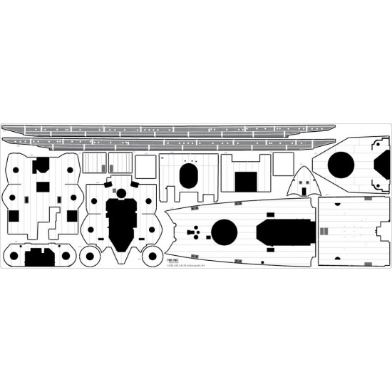 1/350 USS CA-35 Indianapolis 1945 Advanced Detail-up set for Academy kit 1/350 USS CA-35 Indianapolis 1945 Advanced Detail-up set for Academy kit