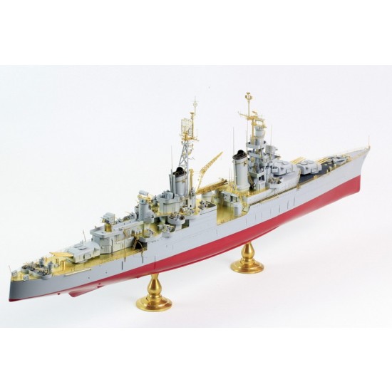 1/350 USS CA-35 Indianapolis 1945 Advanced Detail-up set for Academy kit 1/350 USS CA-35 Indianapolis 1945 Advanced Detail-up set for Academy kit