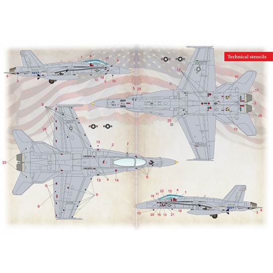 Decals for 1/72 McDonnell Douglas F-18 Hornet Part 4 Decals for 1/72 McDonnell Douglas F-18 Hornet Part 4
