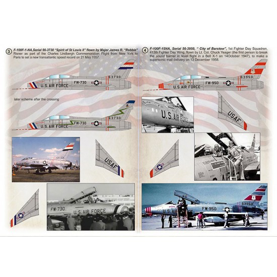 Decals for 1/72 Record-Breaking F-100 Super Sabre (with 3D decal Instrument panel)