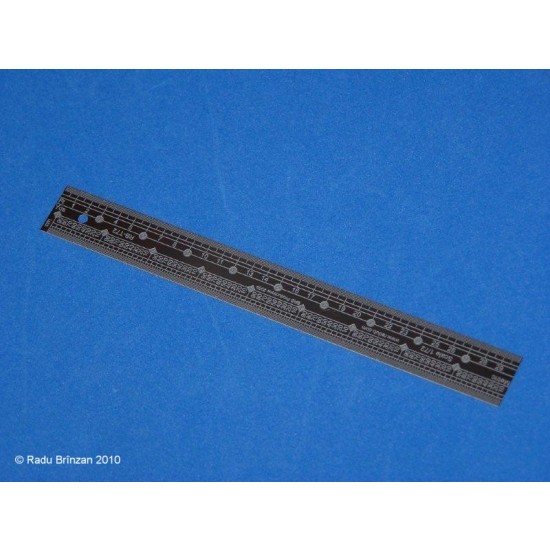 1/72 Scale Ruler for Modelling