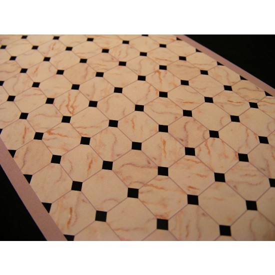 1/35 (54mm) Marble Floor Tiles - Design Type B (10cm x 20cm) 1/35 (54mm) Marble Floor Tiles - Design Type B (10cm x 20cm)