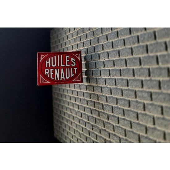 1/48 - 1/35 Rusted Commercial Signs - France Set #2 1/48 - 1/35 Rusted Commercial Signs - France Set #2