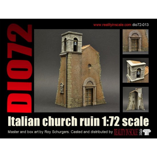 1/72 Italian Church Ruin (Resin kit)