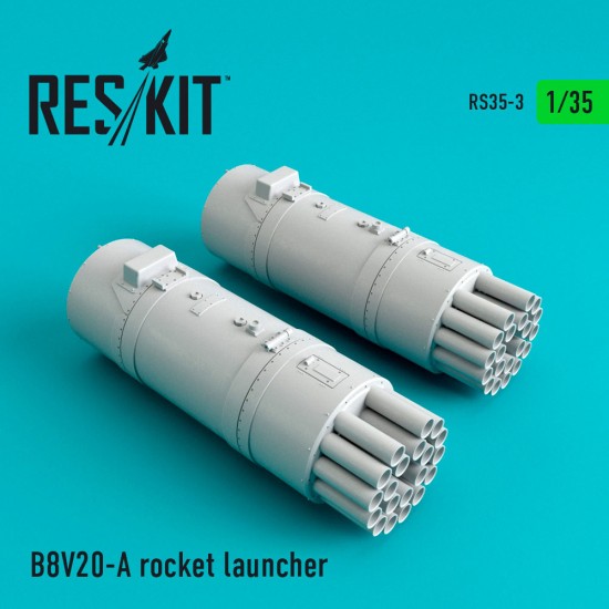 1/35 B8V20-А Rocket Launcher (2pcs) for Mi-24/Mi-8/Toyota Hilux/BTR-70/URAL