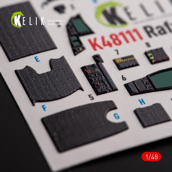 1/48 Rafale C Interior parts (3D decals) for Academy/Revell kit 1/48 Rafale C Interior parts (3D decals) for Academy/Revell kit