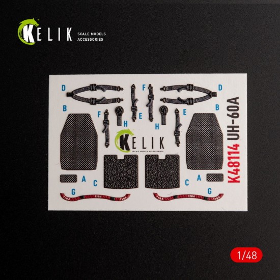 1/48 UH-60A Black Hawk Type 2 Defence Intelligence of Ukraine Interior parts for ICM kit 1/48 UH-60A Black Hawk Type 2 Defence Intelligence of Ukraine Interior parts for ICM kit