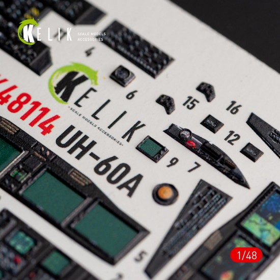 1/48 UH-60A Black Hawk Type 2 Defence Intelligence of Ukraine Interior parts for ICM kit 1/48 UH-60A Black Hawk Type 2 Defence Intelligence of Ukraine Interior parts for ICM kit